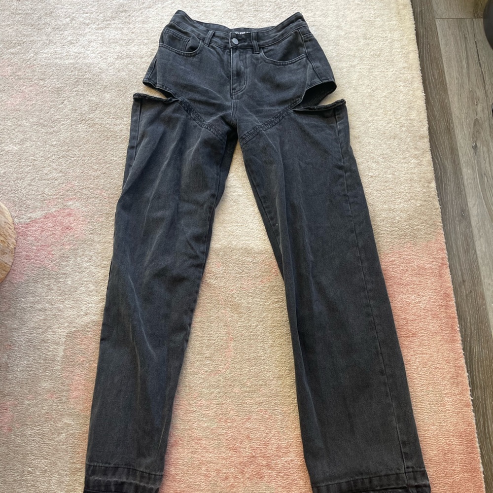 THE KRIPT slit jeans